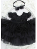 Lace Tulle Tiered Flower Girl Dress